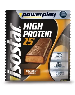 Energie pentru mai multă mișcare și rezistență la efort 10 ISOSTAR BATON HIGH PROTEIN ALUNE